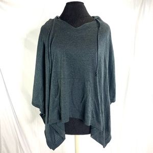 Indigo blue women’s poncho comfortable big